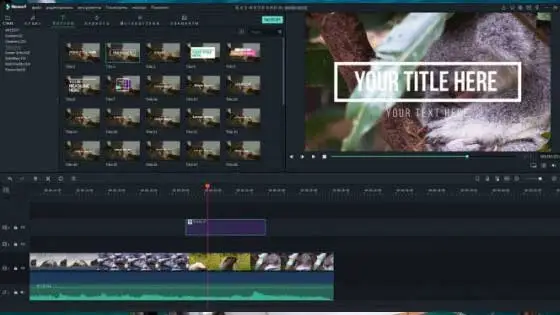 Титры и видеоэффекты