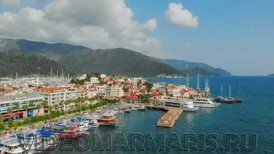 The drone in Marmaris and aero filming of 4K video